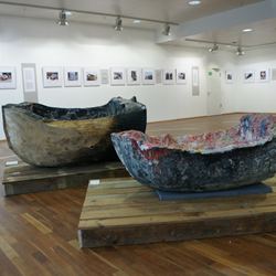 "Boot der Hoffnung - Boot der Zuversicht", 2012, Ausstellung Flughafen Mnchen gemeinsam mit dem Hungerprojekt.