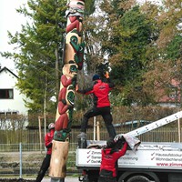 Aufstellung in Pasing: Zimmerei Frank / Foto von Gerd Pfeiffer 